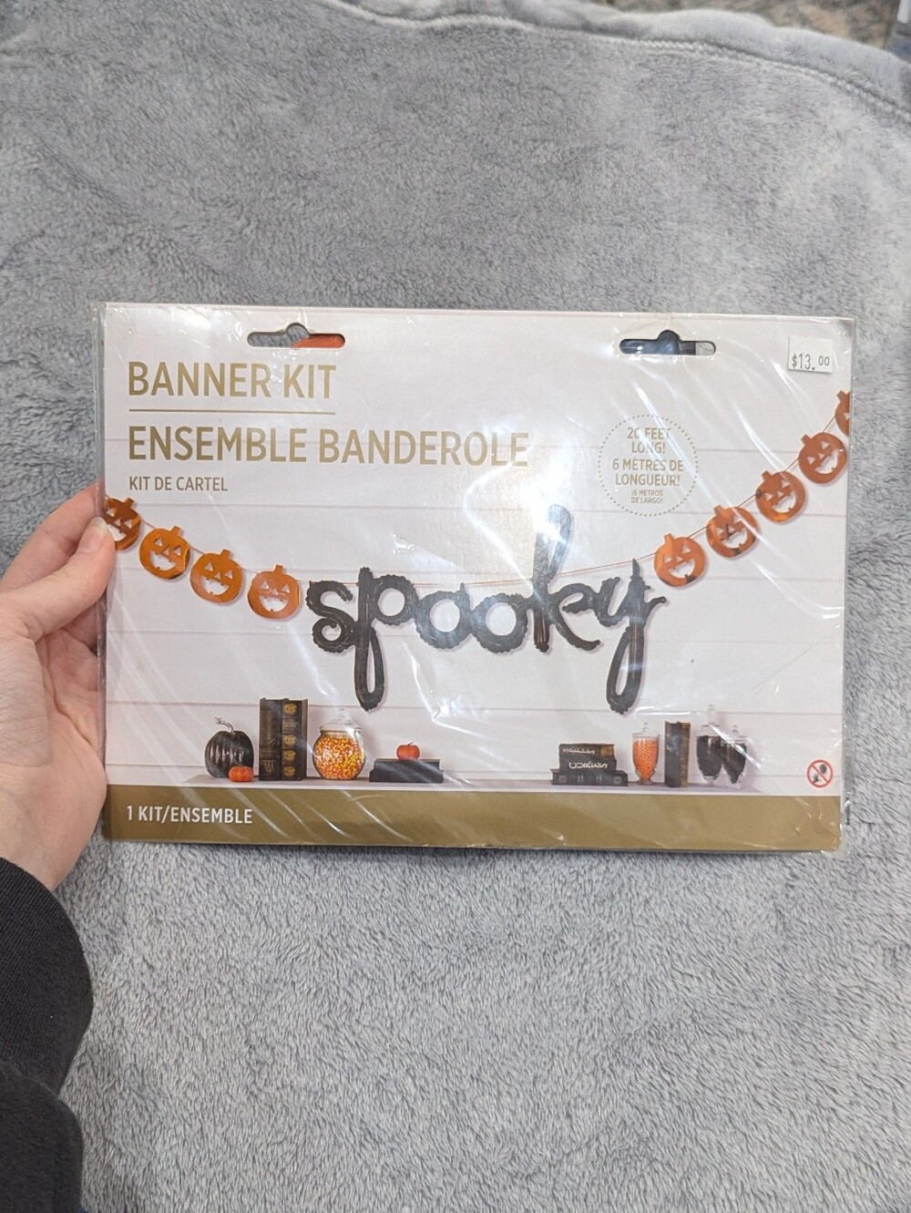 Spooky Halloween Banner Kit in Black and Orange